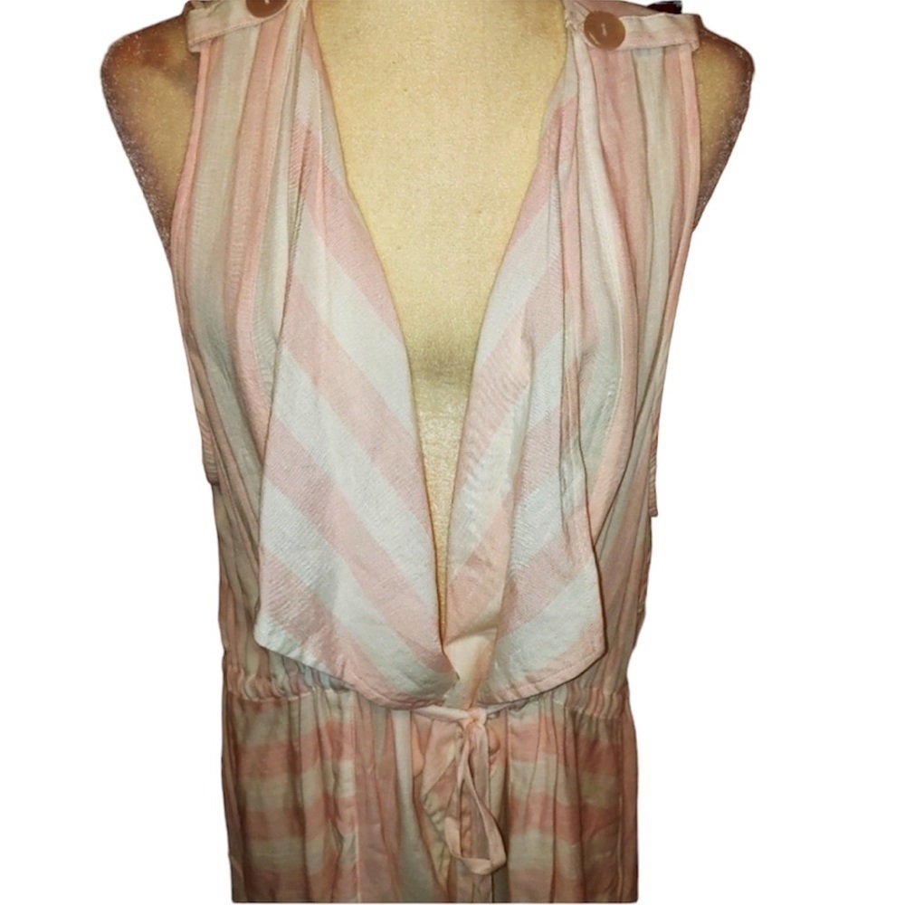 Umgee Rayon Stripe Wrap Style Top M